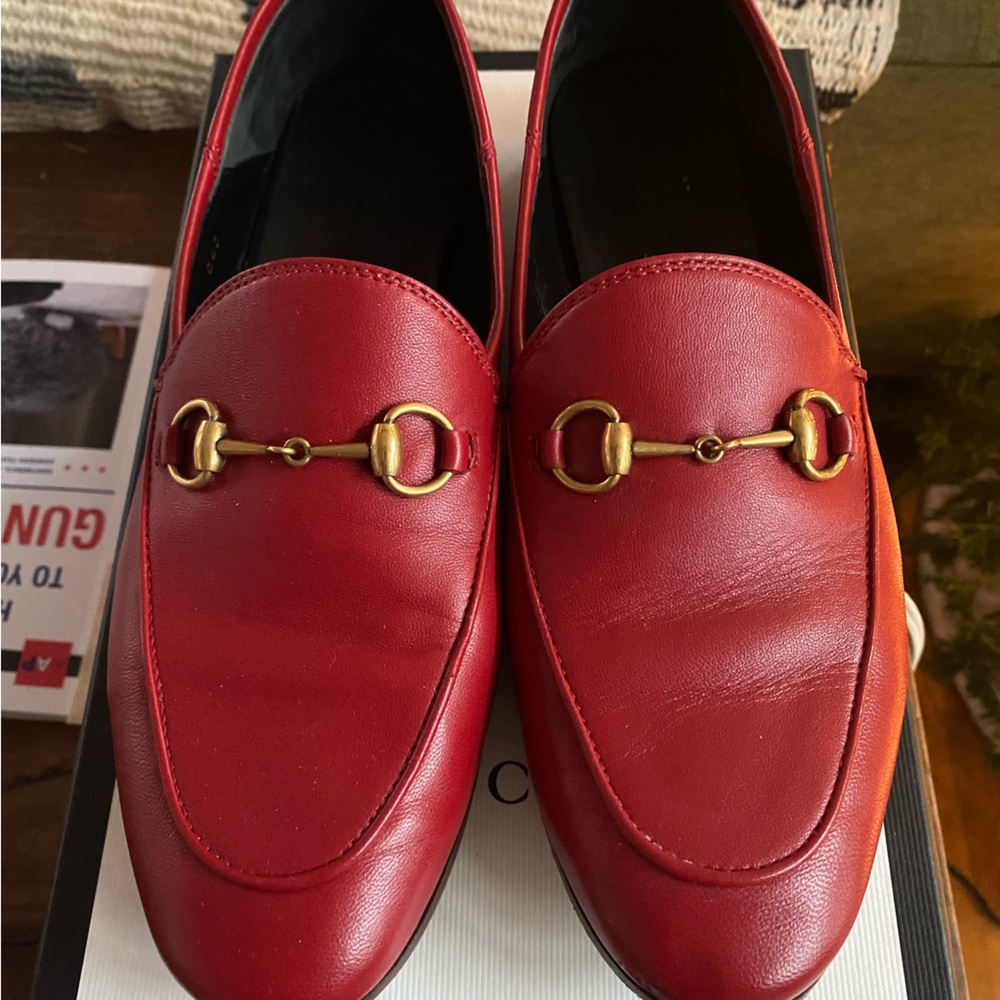 Gucci Brixton horsebit loafers size 38